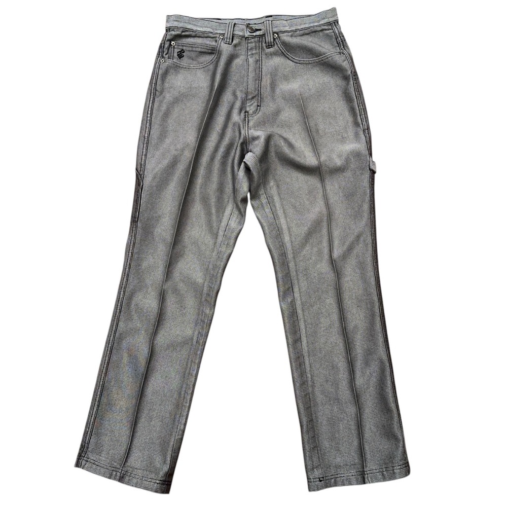 Rocawear Jeans Mens 34 Carpenter Baggy Fit Silver Grunge Hip Hop Vintage Y2K
